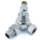 Amberley Thermostatic Radiator Valves - Chrome Corner TRV