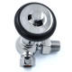 Amberley Thermostatic Radiator Valves - Chrome Corner TRV