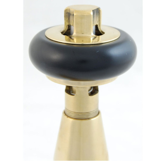 Faringdon Thermostatic Radiator Valve - Unlacquered Brass Angled TRV