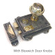 Regency Cast Iron and Brass Rim Latch Set
