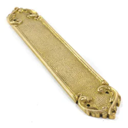 Scroll Brass Finger Plate