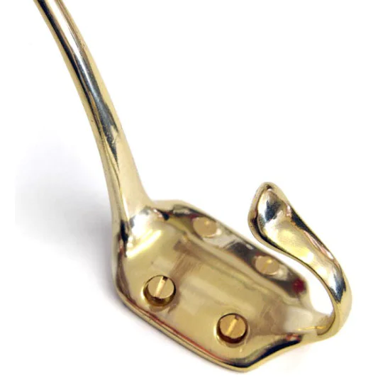 Traditional Edwardian Brass Hat and Coat Hook