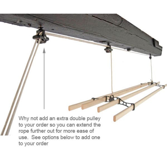 Traditional Kitchen Maid® Pulley Clothes Airer