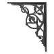 Trellis Leaf Cast Iron Shelf Bracket