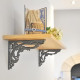 Victorian Scroll Leaf Cast Iron Shelf Bracket