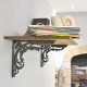 Victorian Scroll Leaf Cast Iron Shelf Bracket