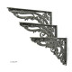 Victorian Scroll Leaf Cast Iron Shelf Bracket