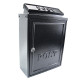 Black Wall Mounted Post Box