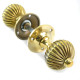 Regency Door Knobs - Aged Brass