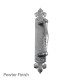 Kirkpatrick 2172 Florentine Door Pull Handle - Pewter Finish