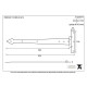 Blacksmith External Beeswax Arrow Head Door Hinges