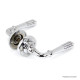 Reeded Lever on Rose Set - Polished Chrome