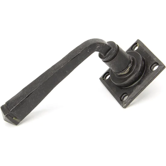Blacksmith External Beeswax Avon Lever Door Handle on Rose Set - Sprung