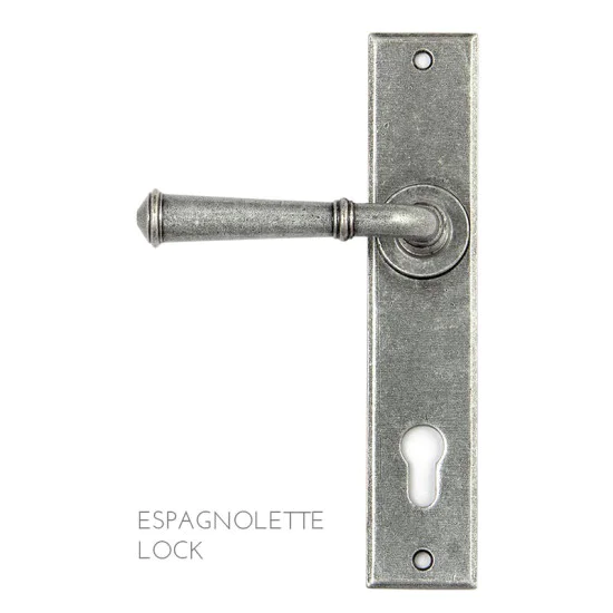 Blacksmith Pewter Patina Regency Lever Door Handle