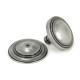 Blacksmith Pewter Patina Art Deco Centre Door Knob