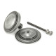 Blacksmith Pewter Patina Art Deco Centre Door Knob