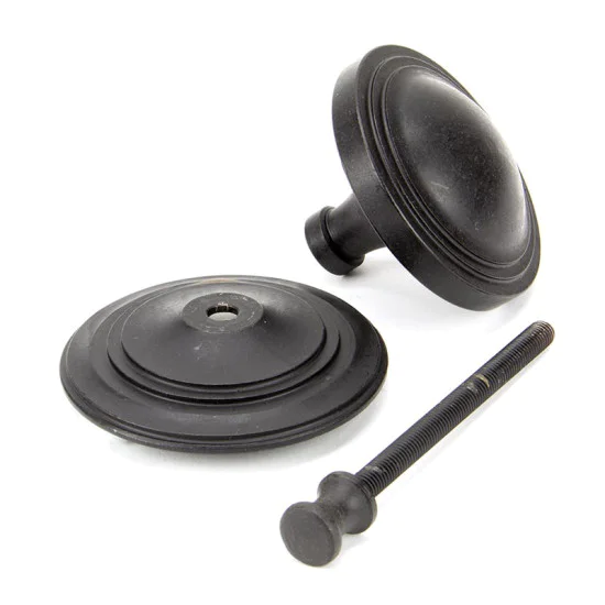 Blacksmith External Beeswax Art Deco Centre Door Knob