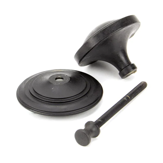 Blacksmith External Beeswax Art Deco Centre Door Knob