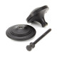 Blacksmith External Beeswax Art Deco Centre Door Knob