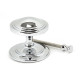 Period Art Deco Centre Door Knob - Polished Chrome