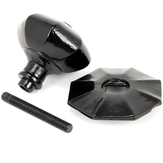 Traditional Blacksmith Octagonal Centre Door Knob - Internal