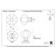 Traditional Blacksmith Octagonal Centre Door Knob - Internal