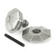 Blacksmith Pewter Patina Octagonal Centre Door Knob - Internal