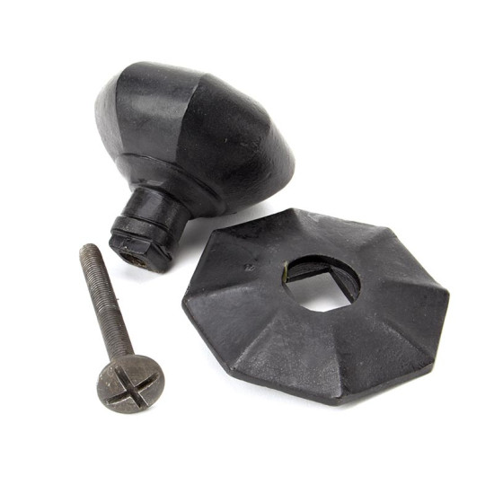 Blacksmith External Beeswax Octagonal Centre Door Knob