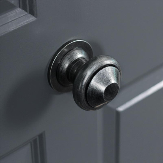 Blacksmith Pewter Patina Regency Centre Door Knob