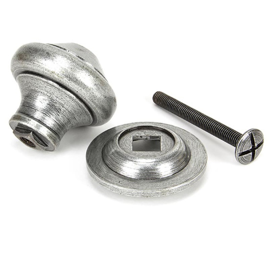 Blacksmith Pewter Patina Regency Centre Door Knob