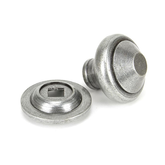 Blacksmith Pewter Patina Regency Centre Door Knob