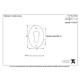 Blacksmith External Beeswax Oval Euro Escutcheon