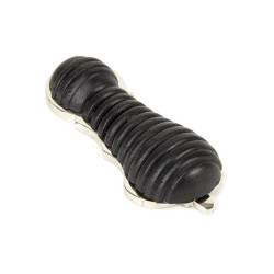 Ebony Beehive Escutcheon with Nickel Backplate