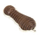 Rosewood Beehive Escutcheon with Nickel Backplate