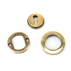 Aged Brass Round Escutcheon