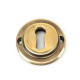 Aged Brass Round Escutcheon