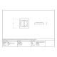 Aged Brass Square Escutcheon