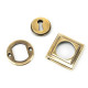Aged Brass Square Escutcheon