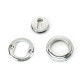 Polished Chrome Art Deco Round Escutcheon