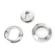 Polished Chrome Beehive Round Escutcheon
