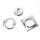 Polished Chrome Square Escutcheon