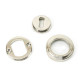 Polished Nickel Art Deco Round Escutcheon