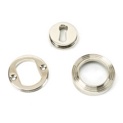 Polished Nickel Beehive Round Escutcheon