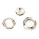 Polished Nickel Beehive Round Escutcheon