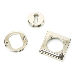 Polished Nickel Square Escutcheon