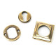 Aged Brass Square Euro Escutcheon