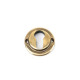 Aged Brass Square Euro Escutcheon