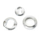 Polished Chrome Art Deco Round Euro Escutcheon