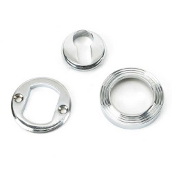 Polished Chrome Beehive Round Euro Escutcheon