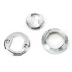 Polished Chrome Beehive Round Euro Escutcheon
